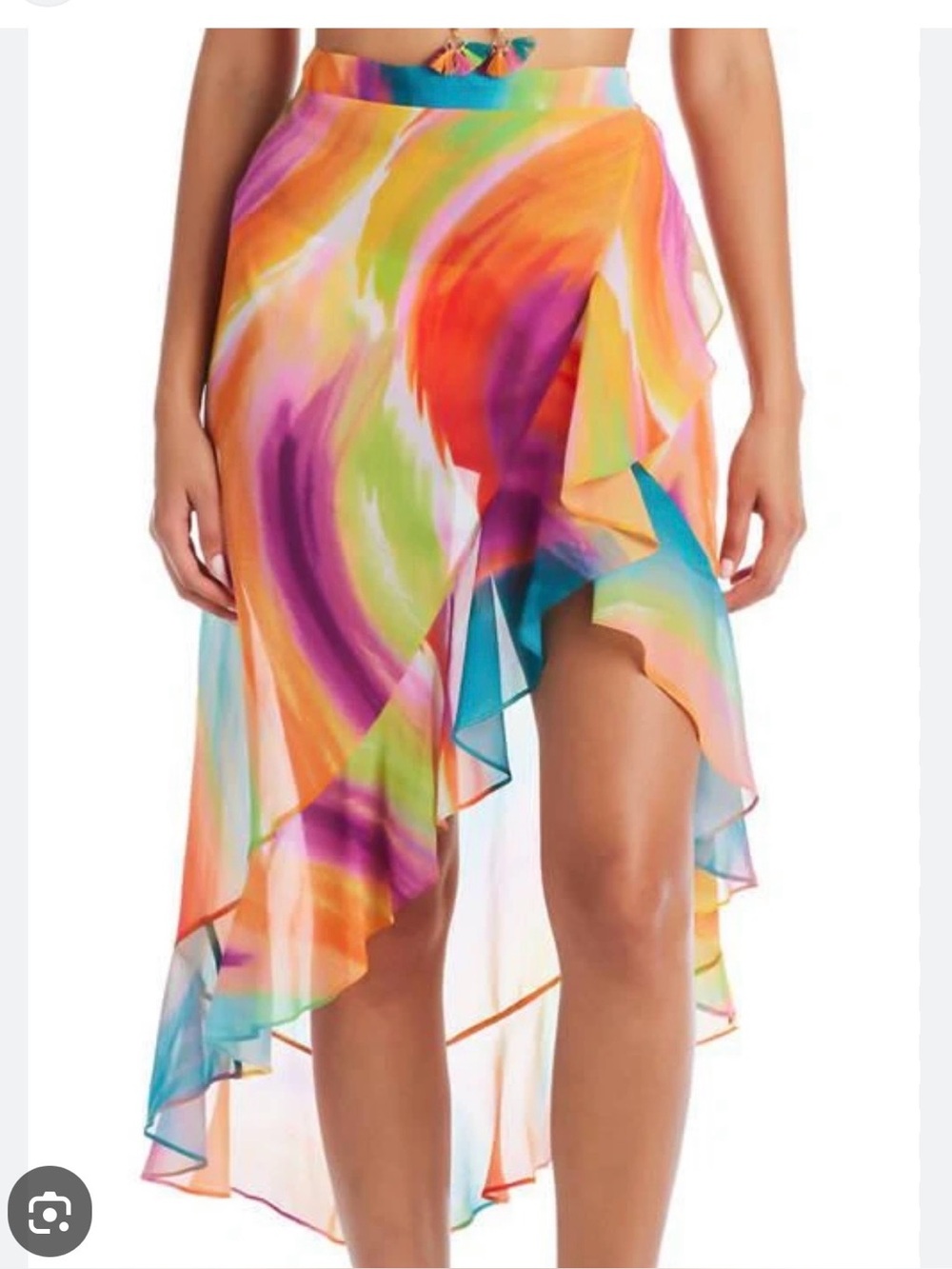 Bleu Rod Beattie Multicolor Swim Sarong Cover-Up